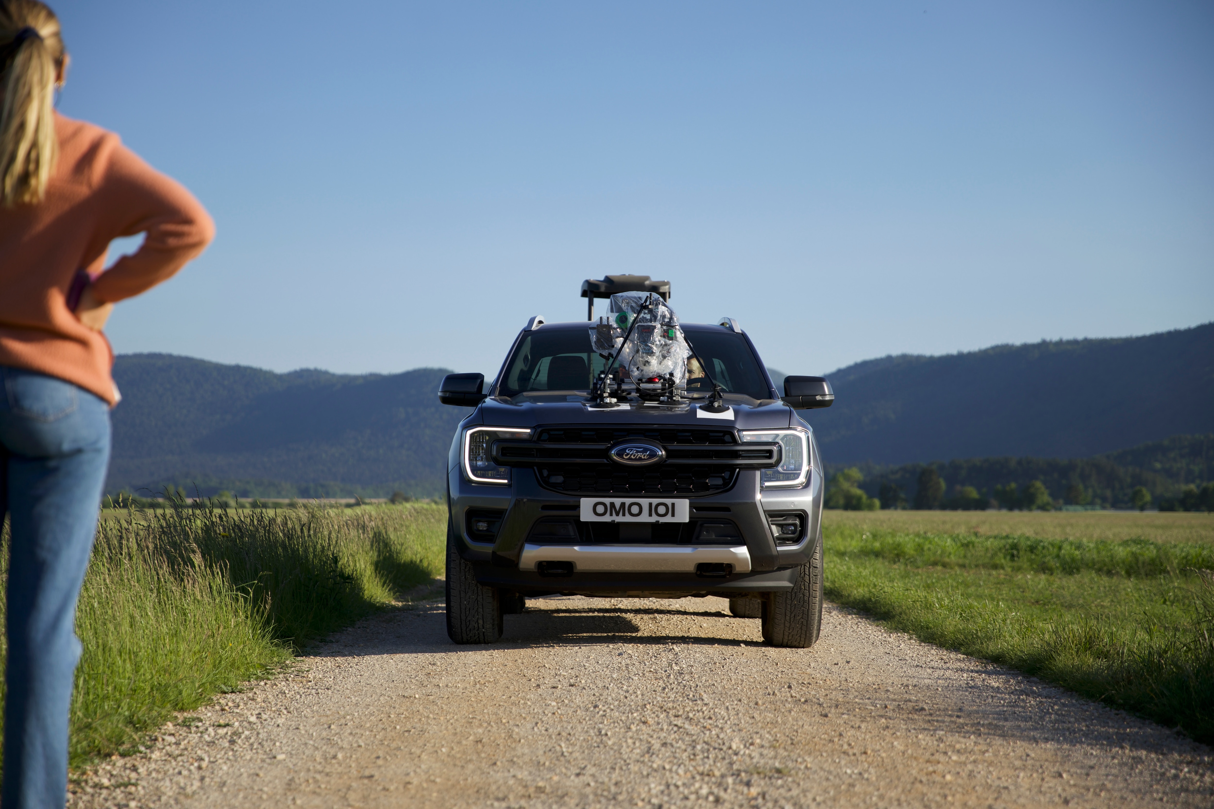 How the shots of drivers are filmed